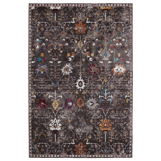 Zaniah Trellis Area Rug - Black/Multicolor - 8 x 10 TEJ4_R9UCX30